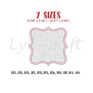 Knockdown frame embroidery design, embossed frame machine embroidery, knock down frame embroidery, nap loft pile down embroidery design