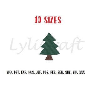 Mini Pine Tree Embroidery Design, Small Tree Machine Embroidery Design, Forest Embroidery, Woodland Embroidery, Camping Embroidery Design