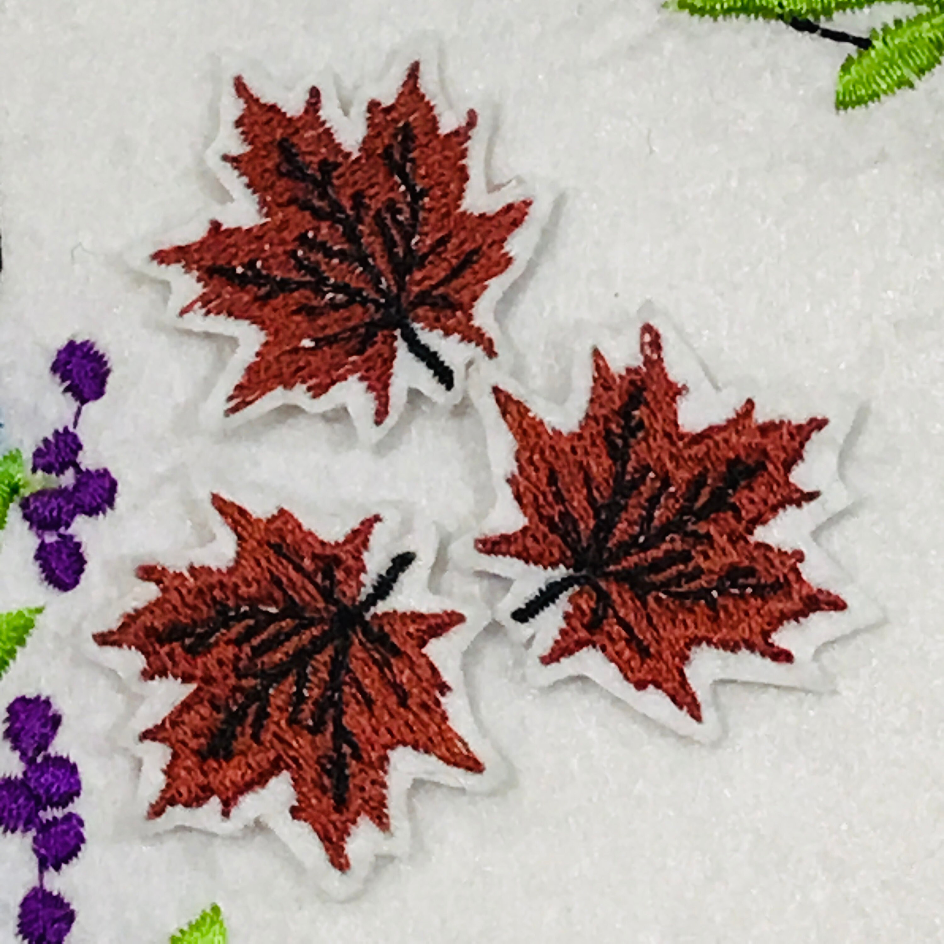 Mini Maple Leaf Machine Embroidery Designs - Instant Download - Etsy
