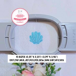 Mini shell embroidery design, clam shells machine embroidery design, mini shell embroidery designs, beach embroidery design, summer designs