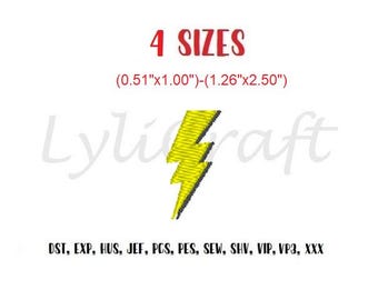 Mini Flash Embroidery Design, Small Flash Machine Embroidery Designs, Thunder Embroidery, Thunderbolt Embroidery, Thunderstorm Embroidery