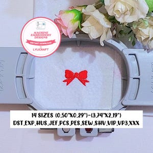 Diseño de bordado de mini lazo, diseños de bordado a máquina de lazo pequeño, bordado de cinta, bordado de niña, diseño de bordado navideño