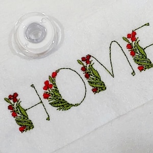 Mini Floral Letter Embroidery Design, Small Monogram Machine Embroidery Designs, Berry Uppercase Embroidery, Bean Stitch A-Z Alphabets