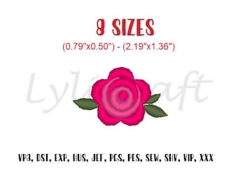Diseño de bordado de mini rosa, diseños de bordado a máquina de rosas pequeñas, bordado de flores, bordado floral, bordado de primavera, bordado para bebés