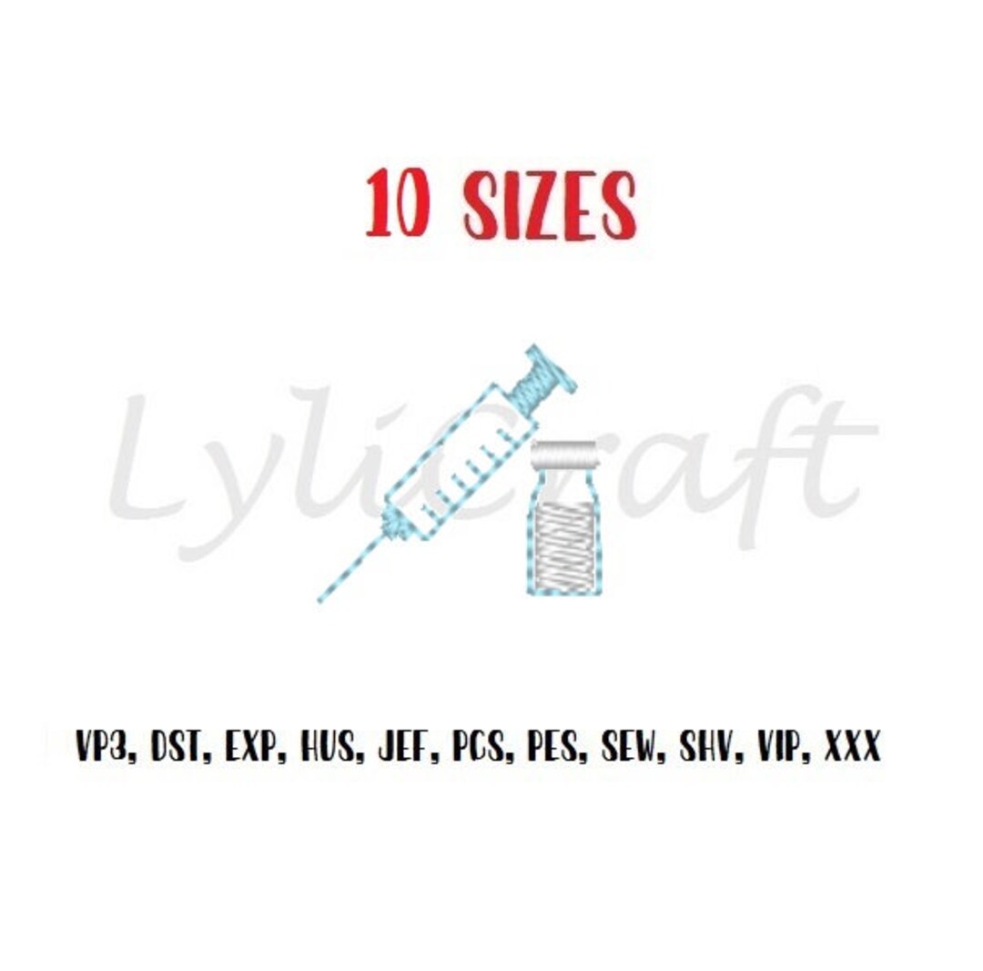 Mini Vaccine Embroidery Design Small Vaccine Machine - Etsy India