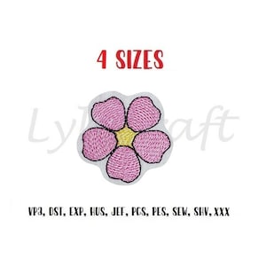 Sakura Sketch Stitch Embroidery Design, Small Mini Flower Machine Embroidery Designs, Low Density, Quick Stitch, Cherry Blossom Embroidery