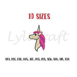 Mini unicorn embroidery design, small unicorn machine embroidery designs, fairy tale embroidery design, pony embroidery, girl embroidery