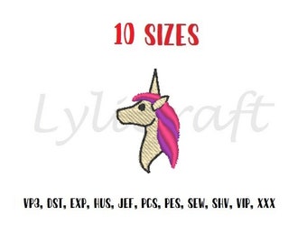 Mini unicorn embroidery design, small unicorn machine embroidery designs, fairy tale embroidery design, pony embroidery, girl embroidery