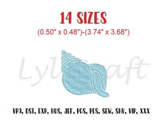 Mini shell embroidery design, small shell embroidery designs, sea shell embroidery design, shells machine embroidery design, download file.