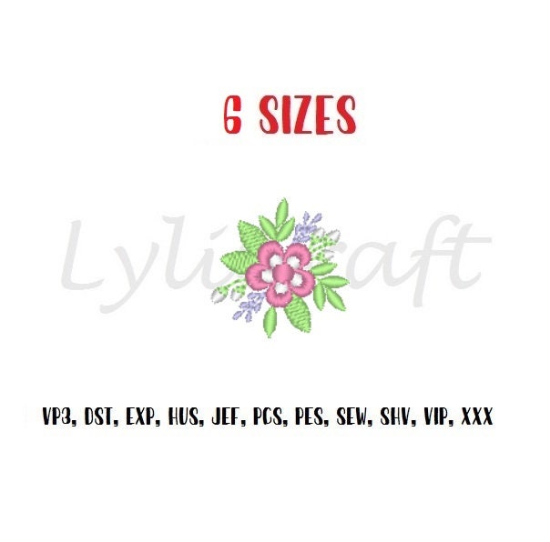 Mini Flower Embroidery Designs, Small Flower Machine Embroidery Designs ...