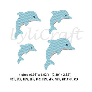 Mini Delfin Stickdatei, kleiner Delfin Stickdatei, kleiner Delfin Stickdatei, kleiner Delfin Stickdatei, gesticktes Bild