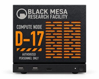 Placa frontal para máquina de vapor Black Mesa Server – Cubierta de repuesto magnética ventilada