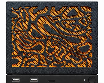 Blobs Steam Machine Faceplate - Magnetic Organic Pattern Cover, Choice of 12 Vent Colours