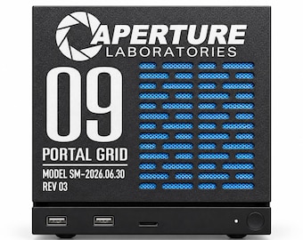 Cubierta frontal magnética de repuesto para máquina de vapor de Aperture Labs