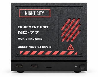Night City Cyberpunk Steam Machine Faceplate – Magnetic Replacement Cover