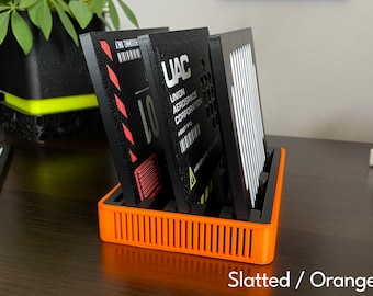 Soporte para placa frontal de máquina de vapor con válvula - Almacenamiento de cinco ranuras, elección de color y funda / Accesorio