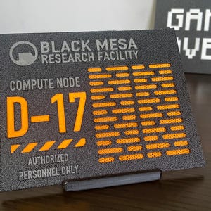 Frontplaat voor stoommachine - Zwart Mesa Server Half Life - Magnetisch - PETG