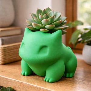 3D Printed Bulbasaur Succulent Planter