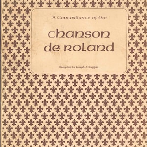 SÄLLSYNT BOK - En konkordans av Chanson De Roland sammanställd av Joseph. J. Duggan - första upplagan, knapphändig,