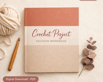 Planificador de proyectos de ganchillo imprimible / Rescate de proyectos en curso, reserva de lanas + cuaderno de decisiones