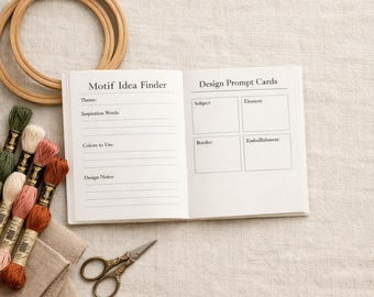 Embroidery Planner Printable | Embroidery Motif & Stitch Workbook PDF