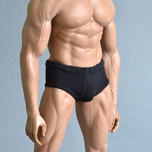 1/6 XXL Herren Unterwäsche schwarz passend für: Phicen / TBLeague M33 M34 M35 M36 Hot Toys TTM 20 Größe größere Figuren sowie männliche Puppen