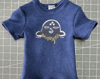 1/ 6th scale XXL navy blue T-shirt fits TBLeague Phicen M34 M35 and Hot Toys TTM 20 size larger collectible figures and male fashion dolls