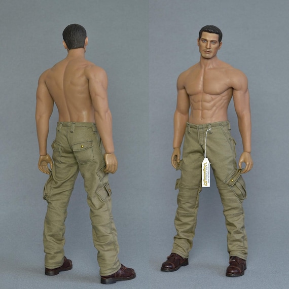 1/6th Scale Dexter Morgan Inspired Cargo Pants / Trousers For: 12