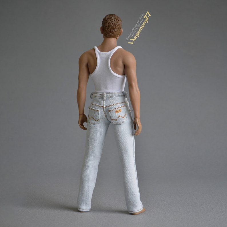 1/6th scale white tank top vest fits e.g. kitbash custom image 4.