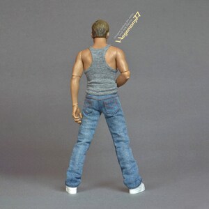 1/ 6th scale grey tank top vest fits 12 inch figures e.g. Hot Toys TTM 18, 19, 21 TBLeague M31 M32 M33 etc... image 7