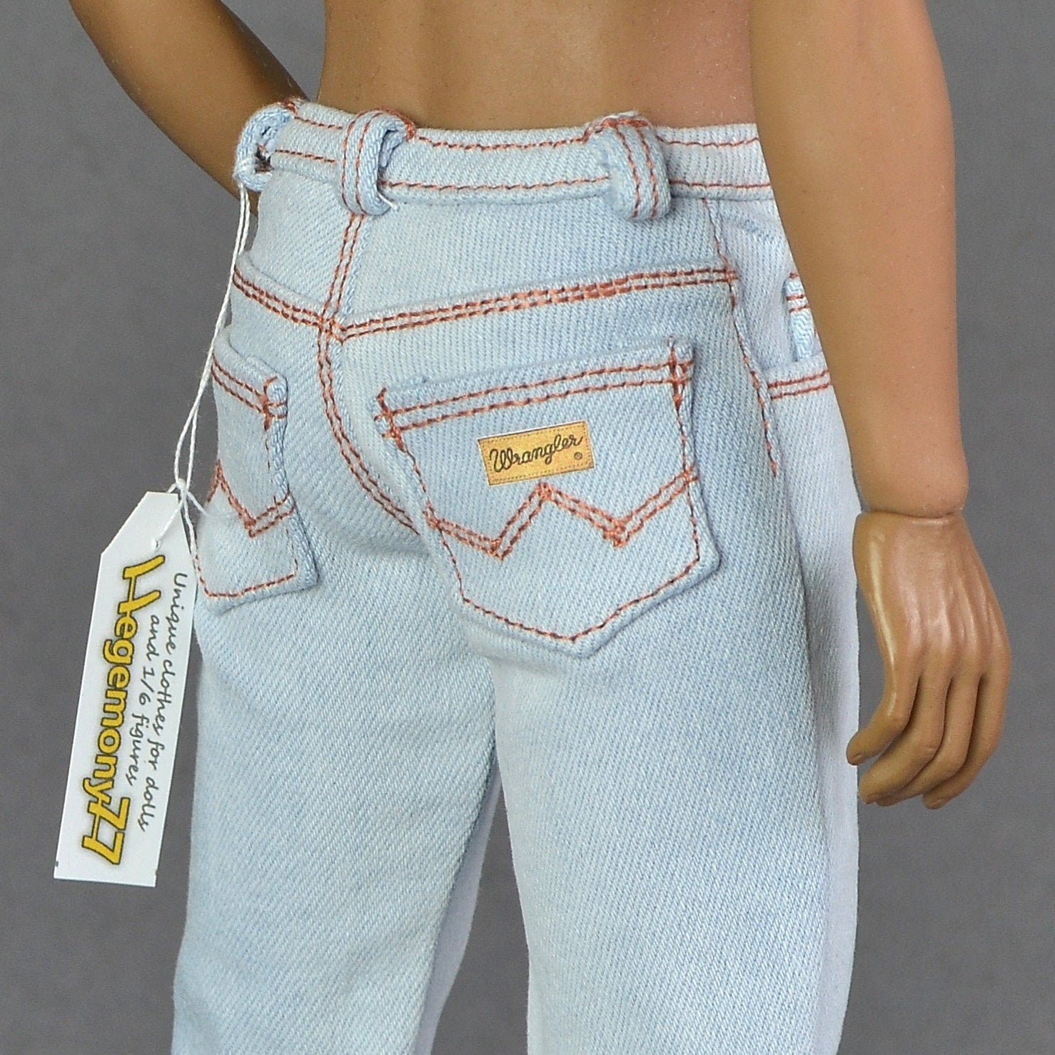 1/6th Scale Light Blue Jeans Inspired by Freddie Mercury - Etsy UK