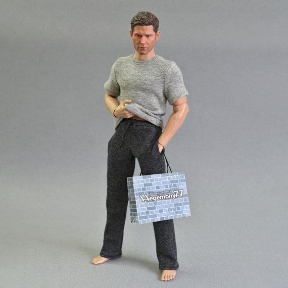 1/6th Scale Heather Grey T-shirt Fits ~ 12 Inch Collectible