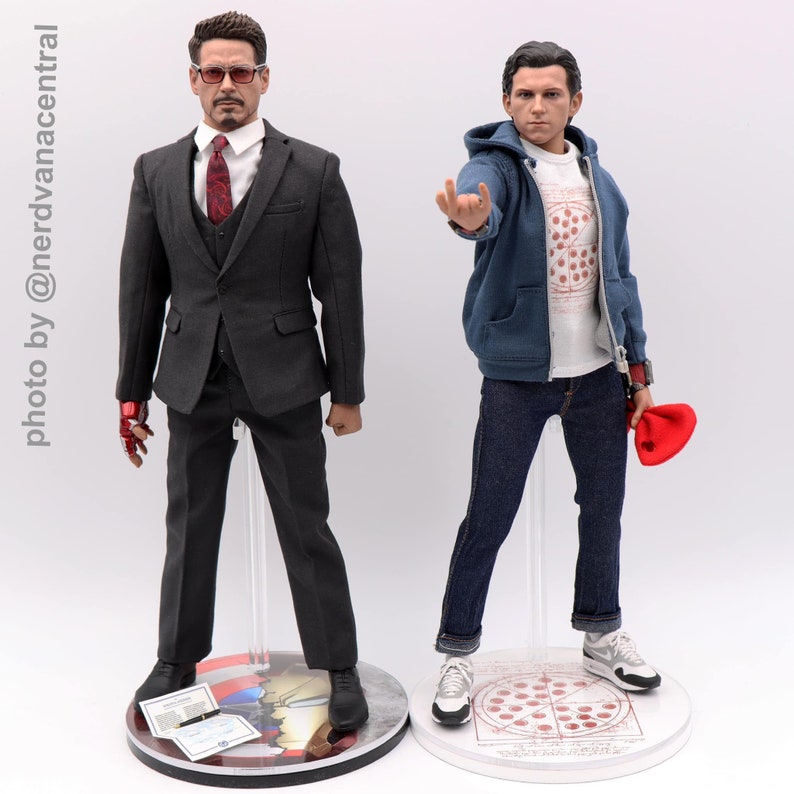 1/6 Scale Peter Parker Pizza T-Shirt, Civil War Spider-Man Inspired image 1