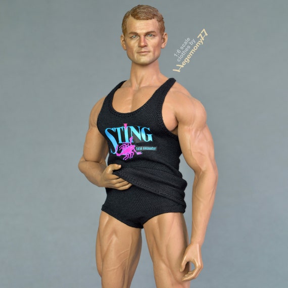 1/ 6th Scale Black XXL Sting Fatal Encounter Wrestling Tank Top