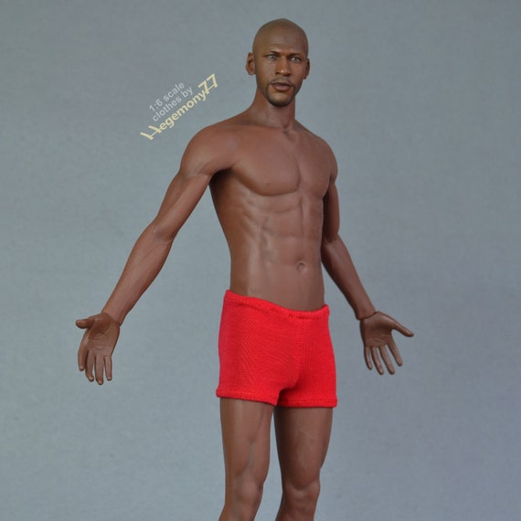 tbleague ファイセン ホットトイズ 1/6フィギュア ユニフォーム 1/6 Scale Red Boxer Shorts, XXL, Fits Tbleague M34 M35 M36, Hot