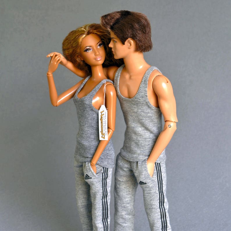 1/ 6th scale grey tank top vest fits 12 inch figures e.g. Hot Toys TTM 18, 19, 21 TBLeague M31 M32 M33 etc... image 4