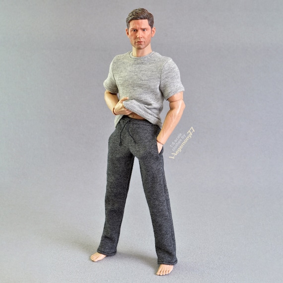 1/6th Scale Heather Grey T-shirt Fits ~ 12 Inch Collectible