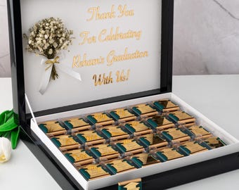 Personalized Graduation Chocolate Favors, Elegant Graduation Party Gifts