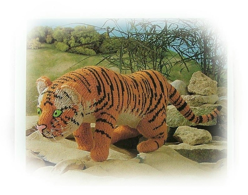 BENGAL TIGER knitting pattern by Georgina Manvell PDF download image 1