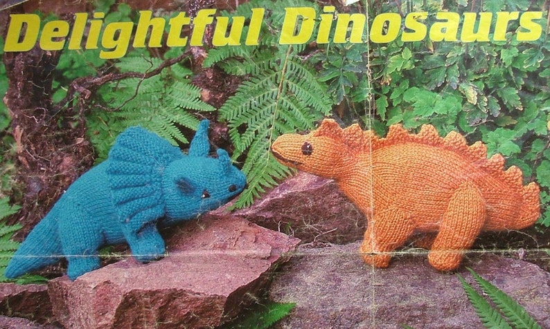 STIGGY the STEGOSAURUS dinosaur knitting pattern by Georgina Manvell pdf download image 3