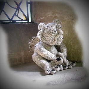 PERCY Pendragon (Gargoyle) toy knitting Pattern by Georgina Manvell