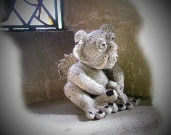 PERCY Pendragon (Gargoyle) toy knitting Pattern by Georgina Manvell