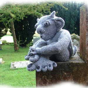 GOSWALD of Graveney St George Gargoyle toy knitting pattern by Georgina Manvell image 2