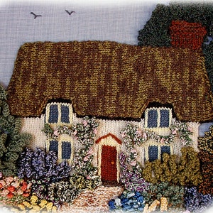 ENGLISH COTTAGE GARDEN( picture) knitting pattern by Georgina Manvell