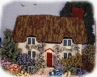 ENGLISH COTTAGE GARDEN( picture) knitting pattern by Georgina Manvell