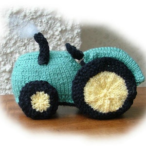 TRACTOR Toy Knitting Pattern by Georgina Manvell