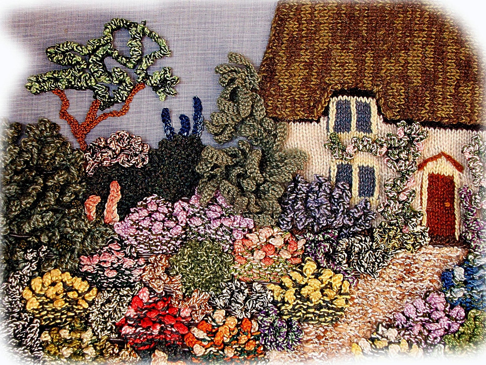 ENGLISH COTTAGE GARDEN( Picture) Knitting Pattern by Georgina Manvell ...
