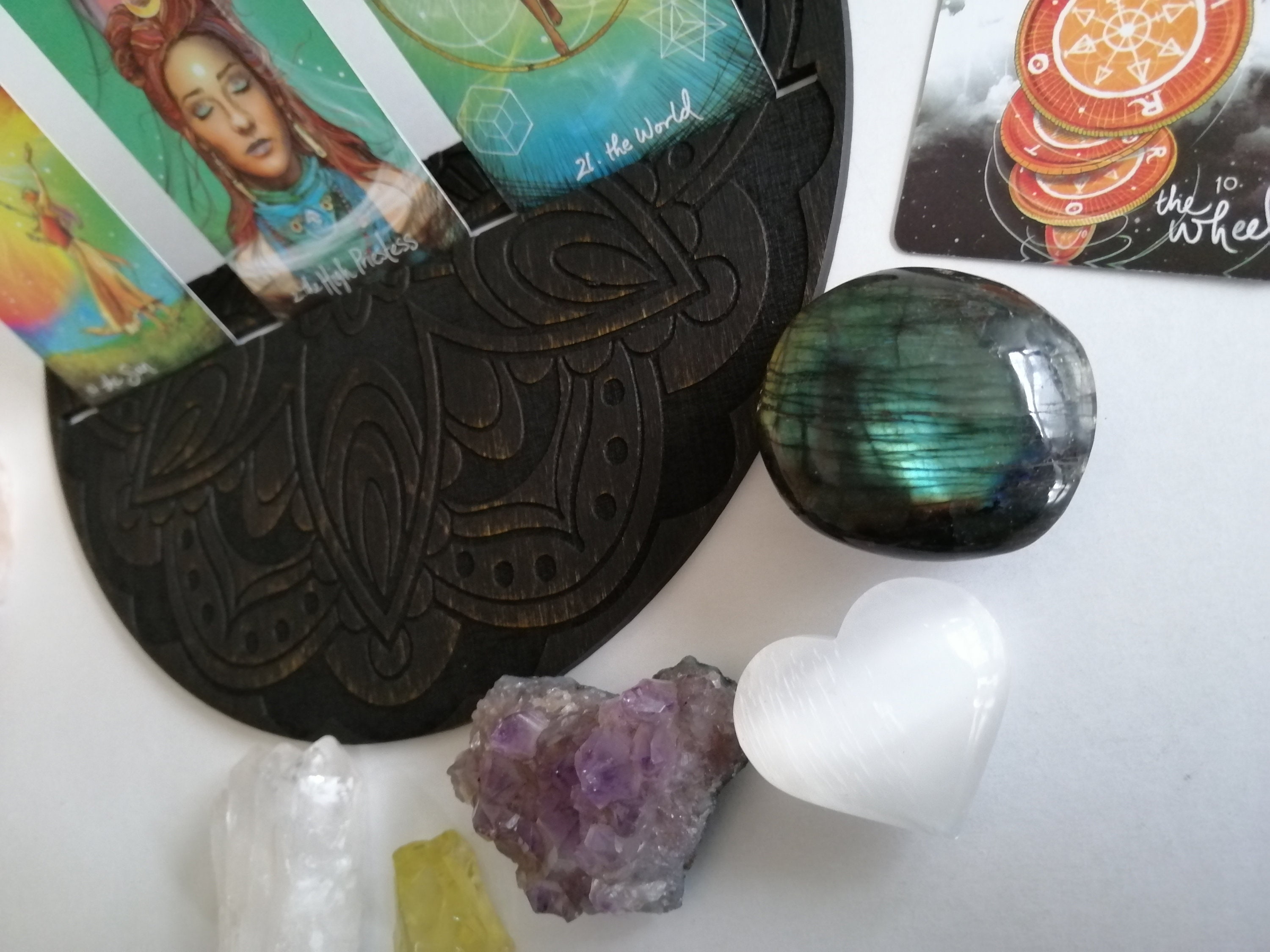 Tarot card stand tarot card display for 3 cards laser Etsy