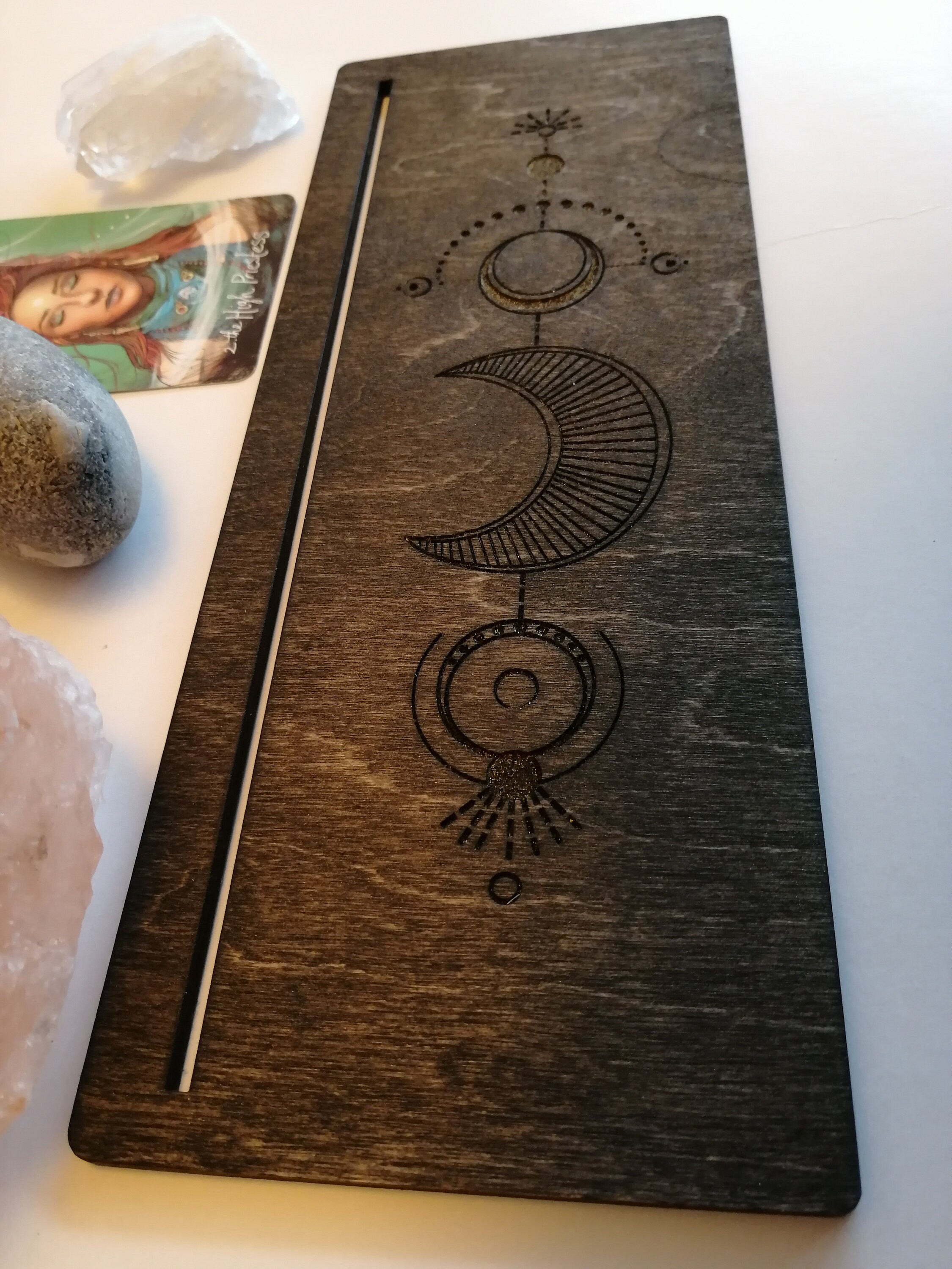 Tarot card stand tarot card display laser engraved Etsy