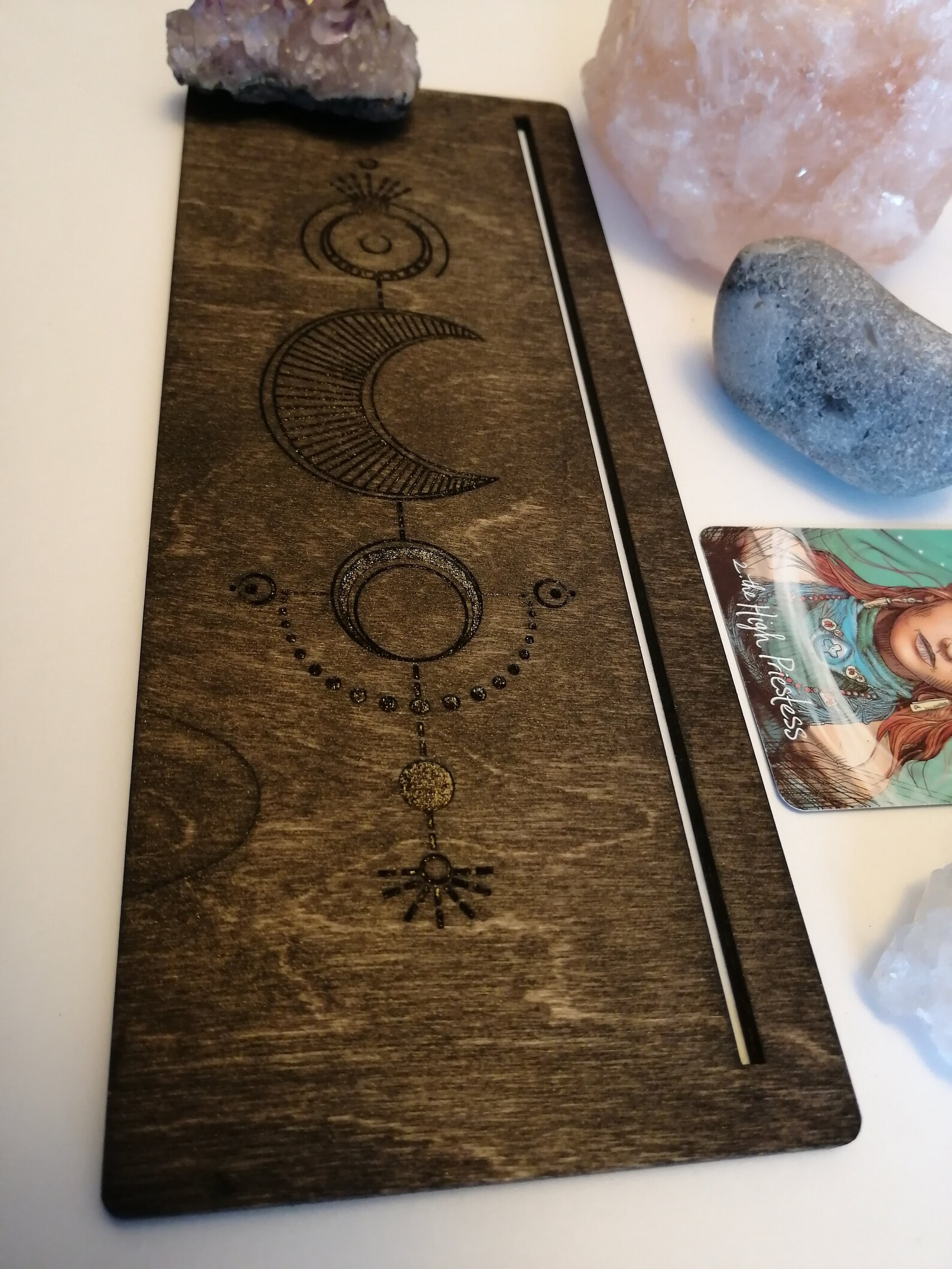 Tarot card stand tarot card display laser engraved Etsy